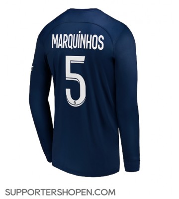 Paris Saint-Germain Marquinhos #5 Hemma Matchtröja 2022-23 Långärmad